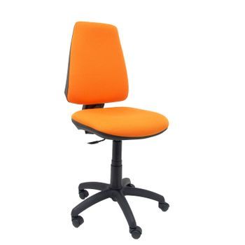 Silla De Oficina Ergonómica Con Mecanismo Permanente Y Regulable En Altura  Asiento Y Respaldo Tapizados En Tejido Bali Color Naranja Piqueras Y Crespo Modelo 14cp