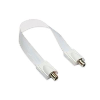 Cable Coaxial Alcasa SAT F 32 m Conectores F Blanco