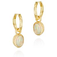 jorge revilla pendientes pendientes con aro y piedra natural zen birthstones para mujer