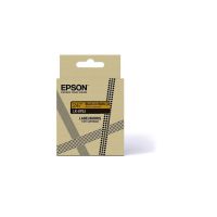 cinta para impresora de etiquetas epson lk-6ybj negro sobre amarillo 24 cm