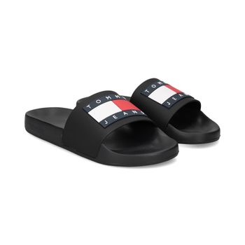 Tommy Hilfiger Sandalias Planas Mujer - Negro Talla 41