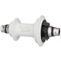 profile elite rear female cassette hub - lhd white  lhd