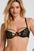 hunkemoller sujetador con aros no preformado zara negro