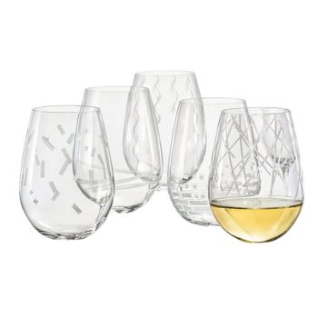 Vasos de agua tempo - lote de 6