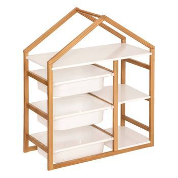 Bako Estantería De 3 Baldas Blanca 68x82cm
