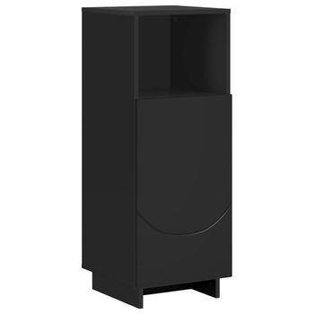 Mueble De Cuarto De Baño Negro 36,5 X 38 X 95 Cm Vidaxl
