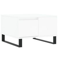 mesa de cafe  mesa de centro madera contrachapada blanco 55x55x365 cm