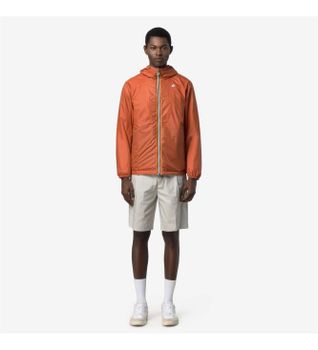 K-way para hombre. K2124EW Chaqueta Jake Plus.2 Reversible beige, naranja (S), Casual, Nylon