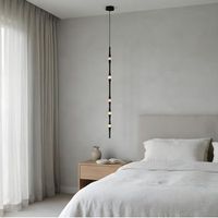 leds c4 colgante dew vertical 992mm led 13 blanco calido - 2700k dali negro 782lm