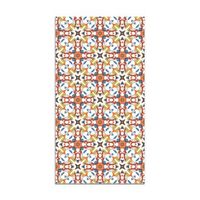 panorama alfombra vinilica azulejo hidraulico tipo oriental original 200x200 cm