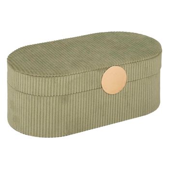 Joyero en poliéster verde
