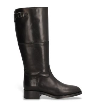 Alpe para mujer. 534908 Botas de piel Couture negro (36), 1 a 3cm, Cremallera, Casual