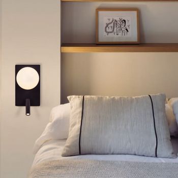 Aplique con lector led glos vertical (3w)