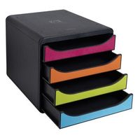 set de cajones para escritorio harlequin con 4 cajones exacompta