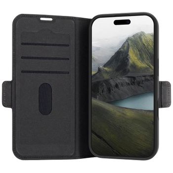 Funda para móvil dbramante1928 Oslo Pro Folio Plástico Negra con cierre magnético para iPhone 16 Pro