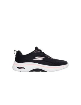 Zapatillas Skechers Go Walk Arch Fit 2.0 - Cassy Mujer Black Textile/Pink T