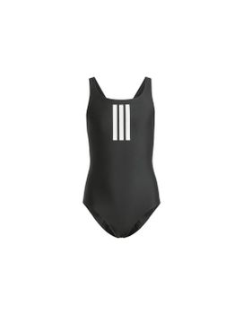 Bañador de Natación adidas 3 Bandas Mid Suit Gy Niña Negro/Blanco