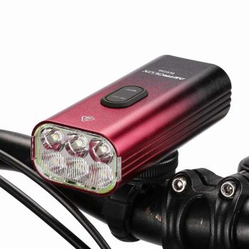 Faros para bicicleta Astrolux® BS06 con una luminosidad de 2000 lúmenes, 6 grandes perlas LED, una batería de 10000 mAh,