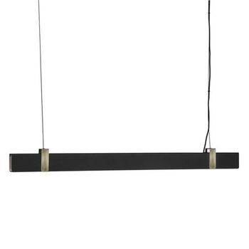 Lámpara de techo led 27w negro con intensidad regulable luz cálida