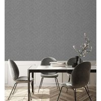 papel pintado vinilico lavable de espigas en relieve con efecto nacarado - dethon spike 681645 de gaulan - rollo de 10 m x 106 m