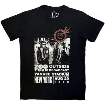 U2 Camiseta Zoo TV Tour NY Poster 08.29.92 para mujer
