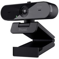 trust tw-250 webcam qhd con enfoque automatico negra
