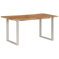 mesa de comedor  mesa de cena de madera maciza de acacia 154x80x76 cm
