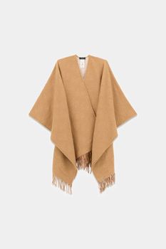 Poncho De Mezcla De Viscosa