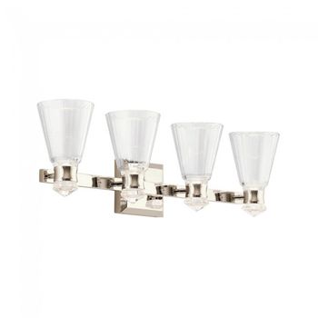 Aplique de pared led para baños kayva (4x5.5w)