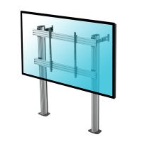 kimex soporte de suelo atornillable para pantallas de tv 70-120 vesa 1200x800 max 150kg