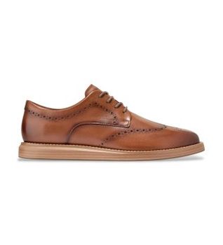 Cole Haan para hombre. C45032 Zapatos de Piel Grand Neoclassic Flexcraft Wingtip Oxford marrón (45), Plano, Cordones, Casual, Clásico