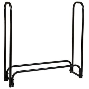 Leñero De Metal Negro 124x34x124h Cm