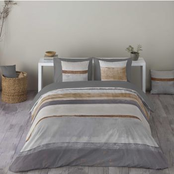 NATURALS - Funda Nórdica - 100% Algodón - Extra Suave -Incluye Funda Nórdica + 1 o 2 Fundas de Almohada - Fabricado en España - Geométricos - Cama 90/105/135/150/180