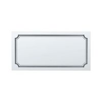 espejo de pared led de vidrio plateado 120 x 60 cm maquillaje arromachnes