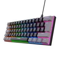 trust gxt 867 acira 60 teclado gaming mecanico 60 rgb switch outemu red negro