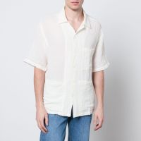 barena venezia donde cotton and linen-blend shirt - it 46s