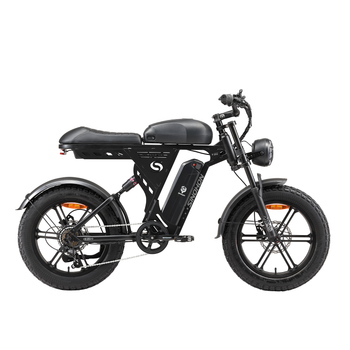 Bicicleta Eléctrica Sinohon Ab20 Con Doble Batería, 1728 Wh De Largo Alcance, Neumáticos Anchos De 20 Pulgadas, Negro