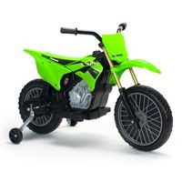 moto electrica nino cross kawasaki kx 85 ii 6v verde 3 anos