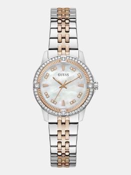 Reloj Analógico Crystal De Acero Inoxidable De 32 Mm