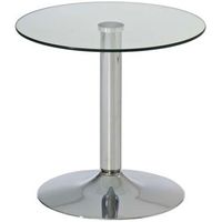 mesa de centro ikarus vidrio vidrio transparente o 50 cm clp