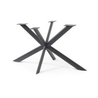 patas de mesa svallersun 140x78x715 cm ovalada - negro encasa