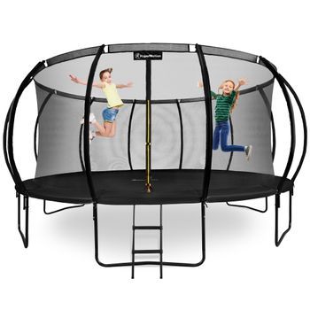 Cama Elástica Gigante Xxl 487 Cm Con Red De Seguridad Y Escalera