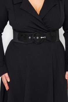Cinturón Elástico Negro De Antelina