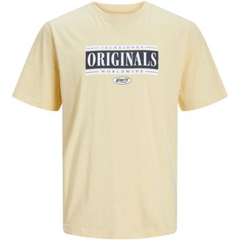 Jack & Jones Camiseta 12256822 JORCOBIN TEE SS CREW NECK MNI ITALIAN STRAW para niño