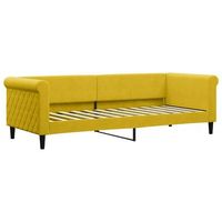 sofa cama  cama individual  cama para adultos terciopelo amarillo 80x200 cm