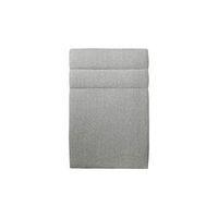 cabecero 90 cm lines - tejido rizado gris grosor cm    zonas de confort