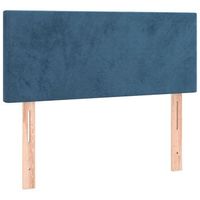 cabecero cama mueble de dormitorio con led de terciopelo 100 x 5 x 7888 cm azul m020001267