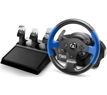 THRUSTMASTER T150 RS Racing Wheel & Pedals - Black & Blue, Black