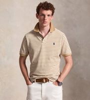 polo ralph lauren para hombre 710956682506 polo de rayas beige xxl casual algodon manga larga