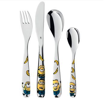 Wmf Juego De Cubiertos Infantiles De 4 Piezas Minions. - 1286076040